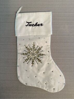 Embroidered Name “Tucker” Christmas Stocking